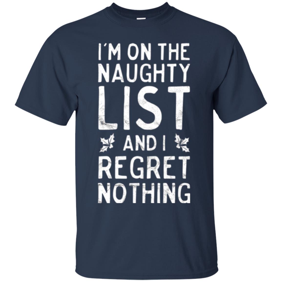 Christmas T-shirt I_m On The Naughty List Navy