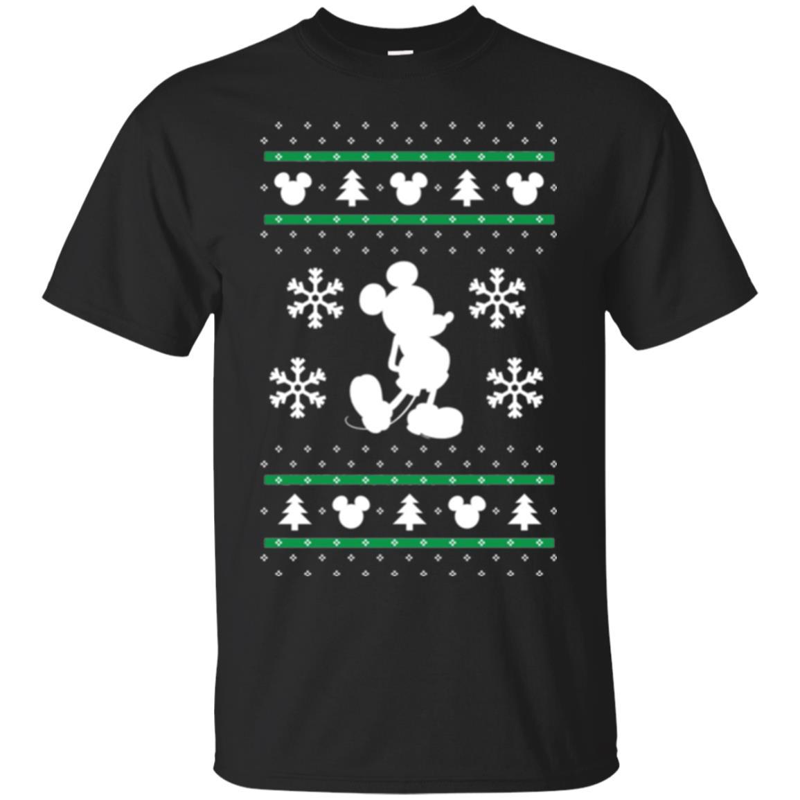 Christmas T-shirt Mickey Mouse Black