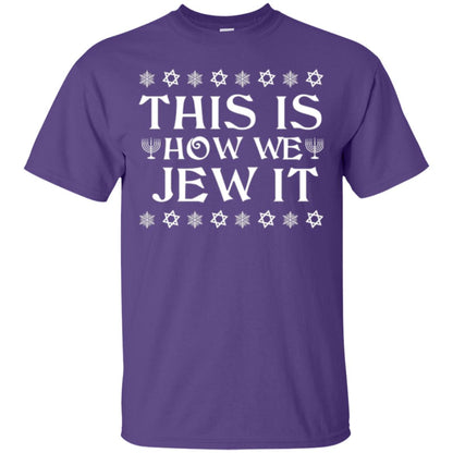 This Is How We Jew It T-shirt Purple