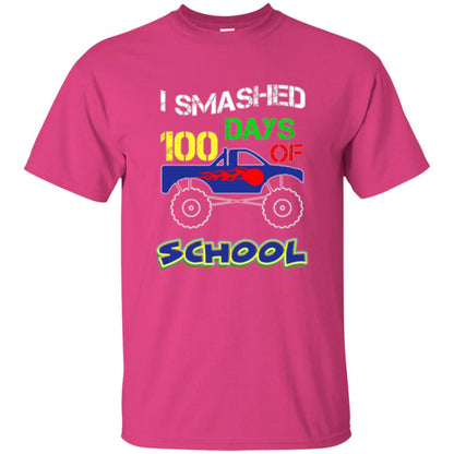 Trucker T-shirt I Smashed 100 Day Of School Heliconia