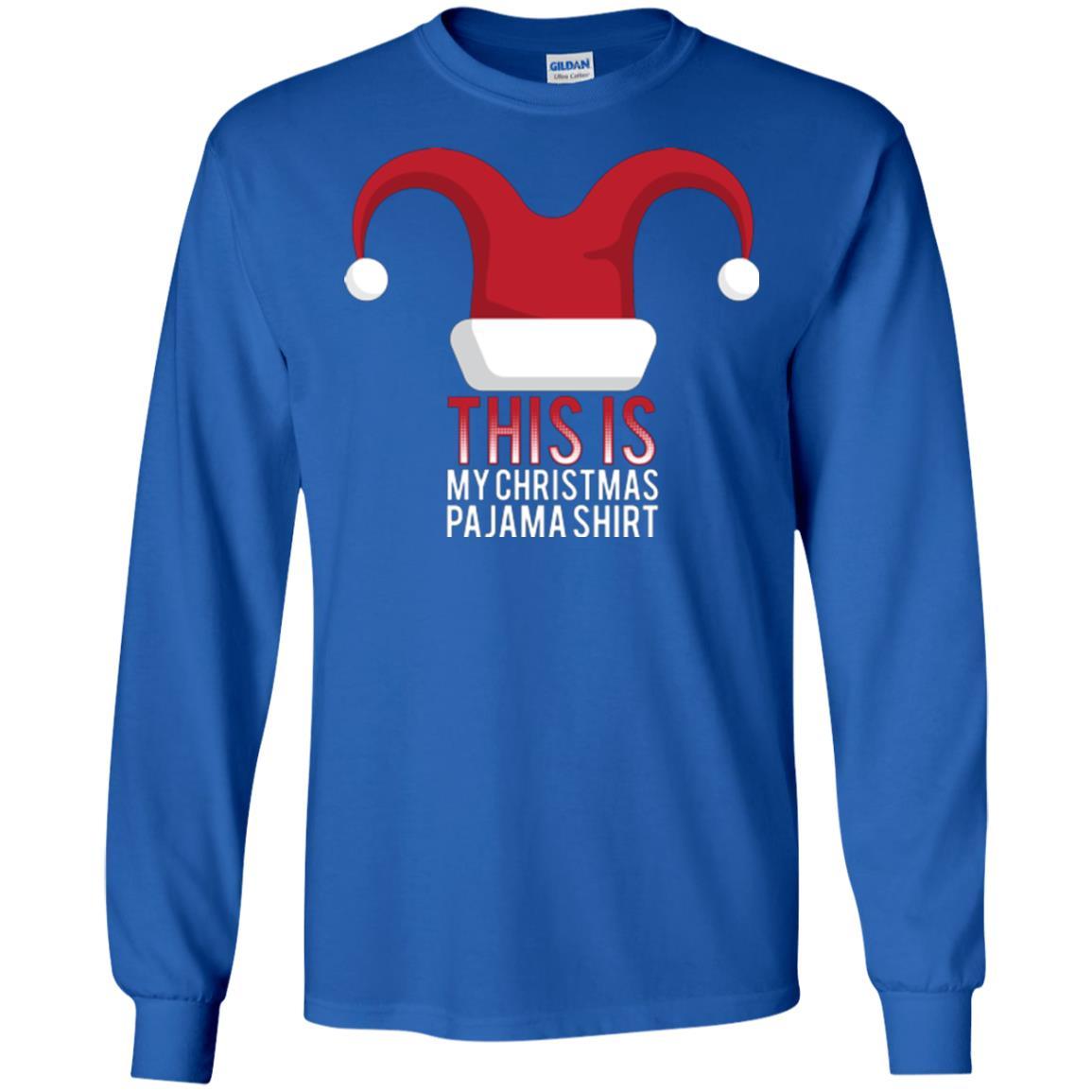 Christmas T-shirt This Is My Christmas Pajama Shirt Royal