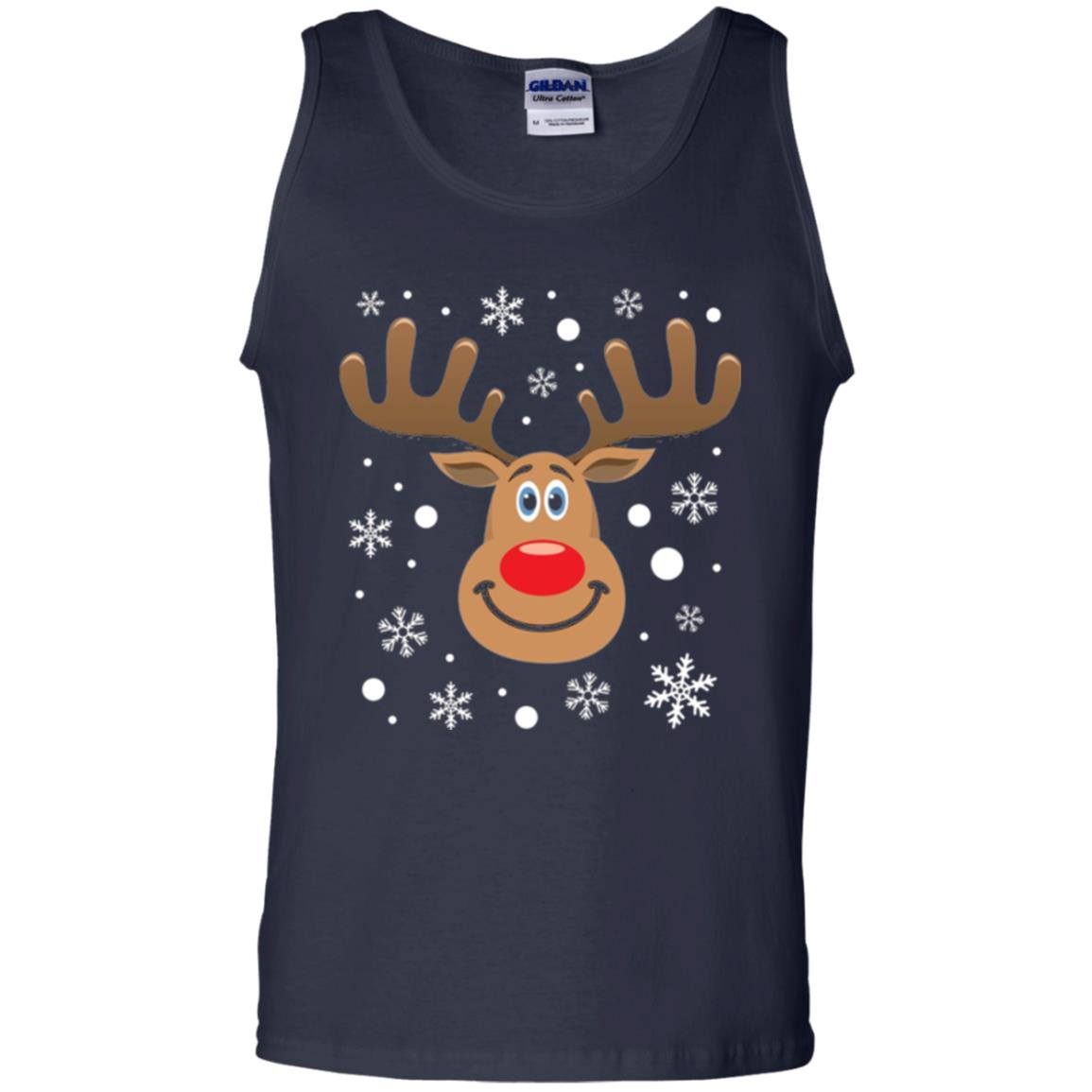 Christmas T-shirt Reindeer Merry Christmas Navy