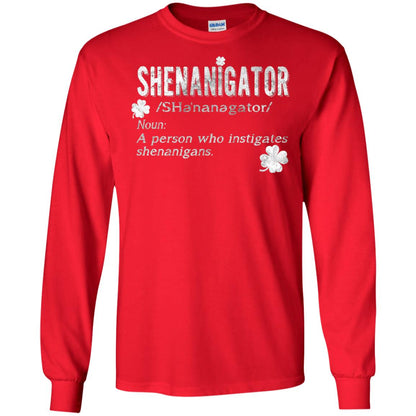 Shenanigator Shamrocks St. Patrick Day Shirt For Irish Red