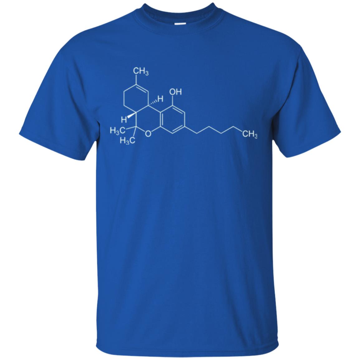 Chemistry T-shirt Molecule Tetrahydrocannabinol Royal