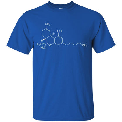 Chemistry T-shirt Molecule Tetrahydrocannabinol Royal