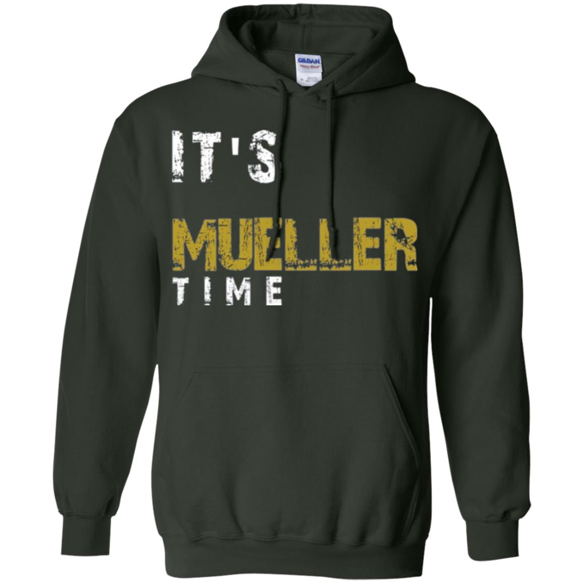 Anti Trump Resist T-shirt It_s Mueller Time Forest Green