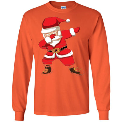 Christmas T-shirt Dabbing Santa Christmas T-shirt Orange