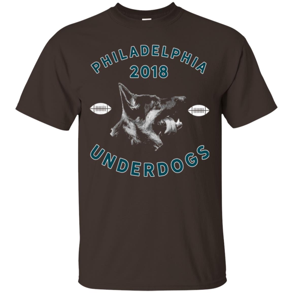Dog Lover T-shirt Philly Philadelphia Underdogs Lii Game Day Dark Chocolate