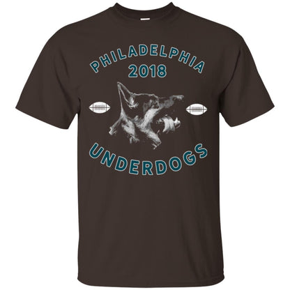Dog Lover T-shirt Philly Philadelphia Underdogs Lii Game Day Dark Chocolate