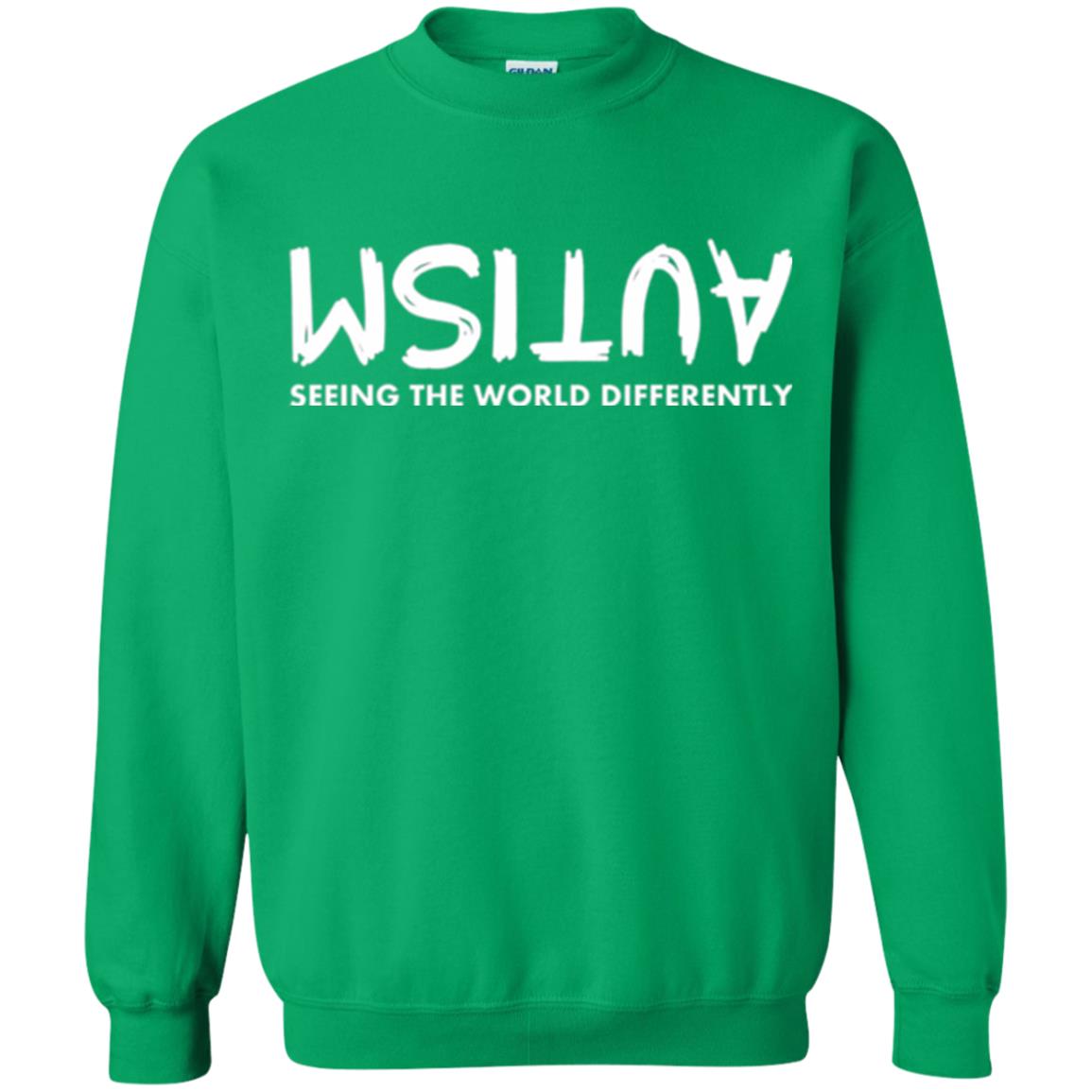 Pround Autism Shirt Seeing The World Differently Irish Green