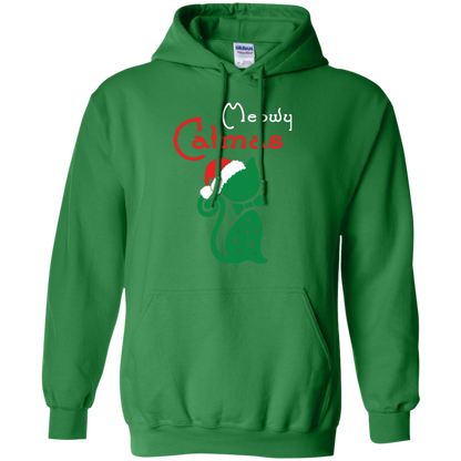 Cat Christmas T-Shirt Meowy Catmas Irish Green