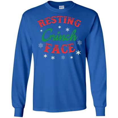 Christmas T-Shirt Resting Grinch Face Royal