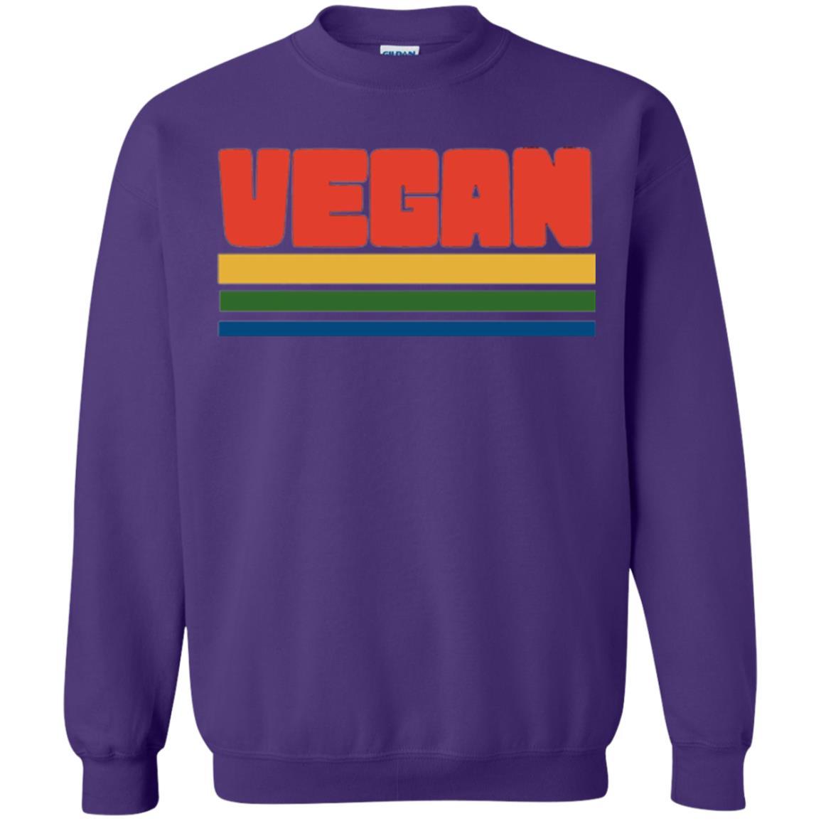 Vegan T-shirt Retro Style Veganism Purple