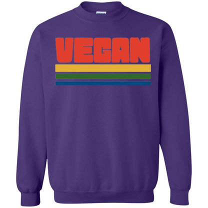 Vegan T-shirt Retro Style Veganism Purple