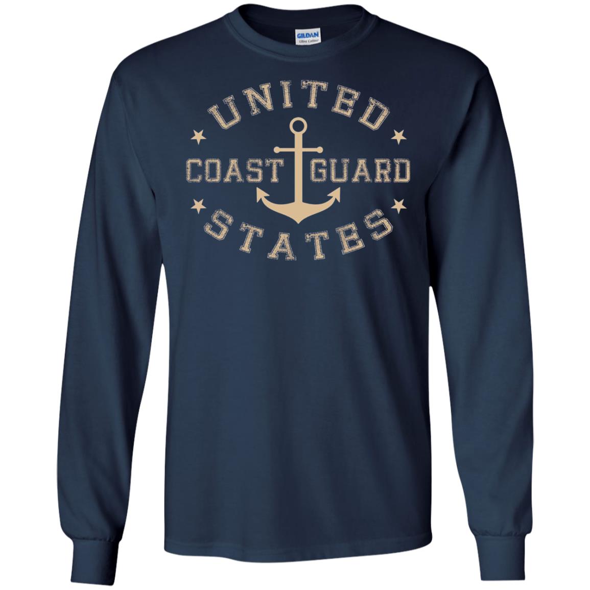 Coast Guard Birthday United States Anchor T-shirt Navy