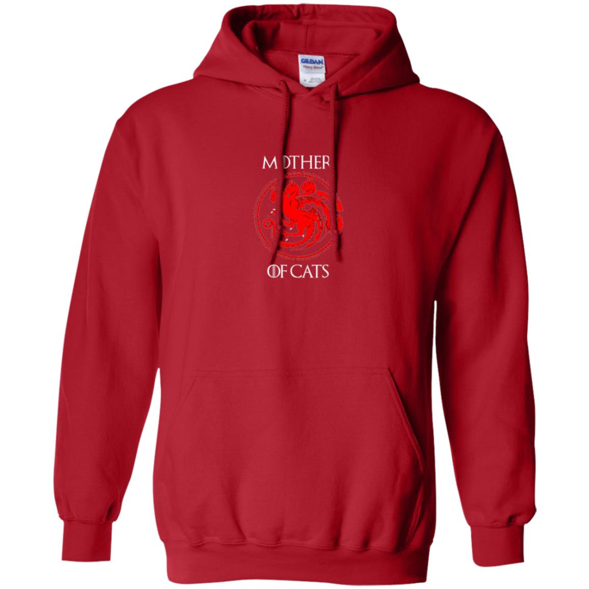 Cat Lovers T-shirt Mother Of Cat Red