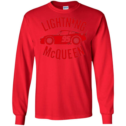 Pixar Cars Lightning 95 Mcqueen Vintage Graphic T-shirt Red