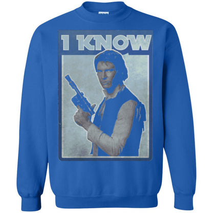 Film T-shirt Han Solo Iconic Unscripted I Know Graphic Royal