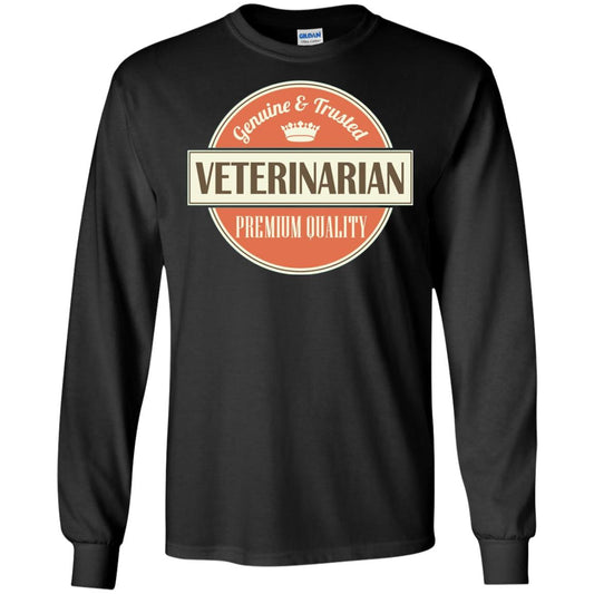 Veterinarian T-shirt Genuine And Trusted Permium Quality Black
