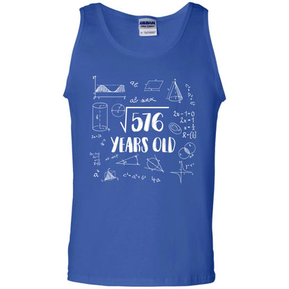 Square Root Of 576 24th Birthday 24 Years Old Math T-shirt Royal