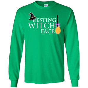 Reasting Witch Face ShirtG240 Gildan LS Ultra Cotton T-Shirt