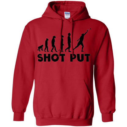 Funny Shot Put Evolution T-shirt Red