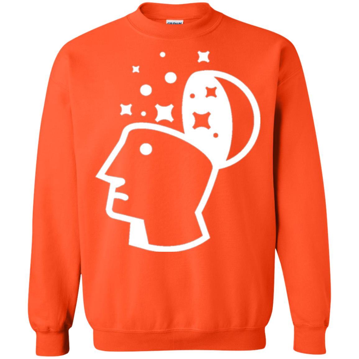 Look Into His Head Creative Thinking T-shirt Orange