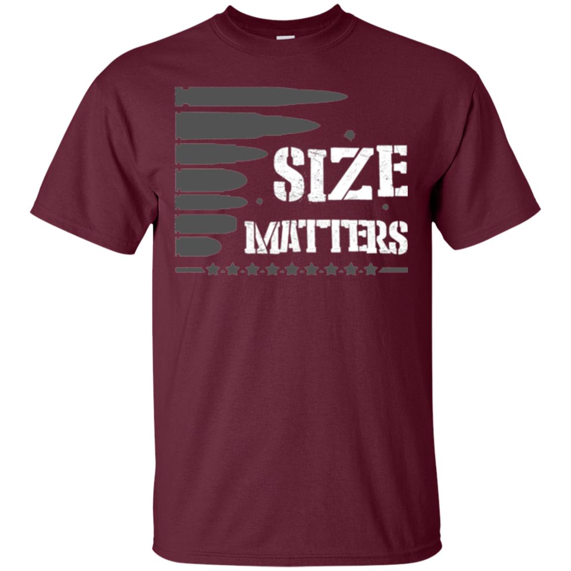 Hunter T-shirt Size Matters Maroon