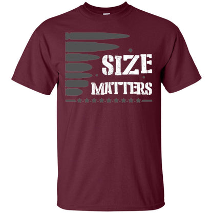 Hunter T-shirt Size Matters Maroon