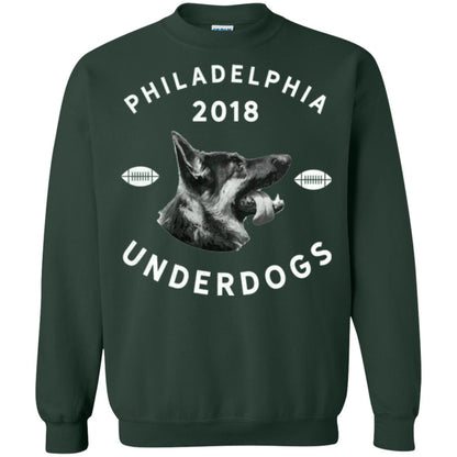 Dog Lover T-shirt Philly Philadelphia Underdogs 2018 Game Day Forest Green
