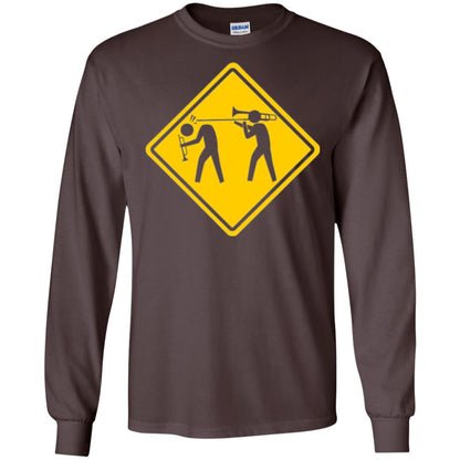 Funny Trombonist T-shirt Dark Chocolate