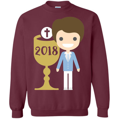 First Communion 2018 1st Holy Communion Shirt Maroon