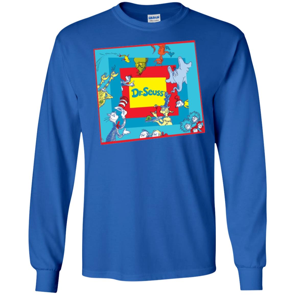 Dr. Seuss Character National Wear Red Day T-shirt Royal