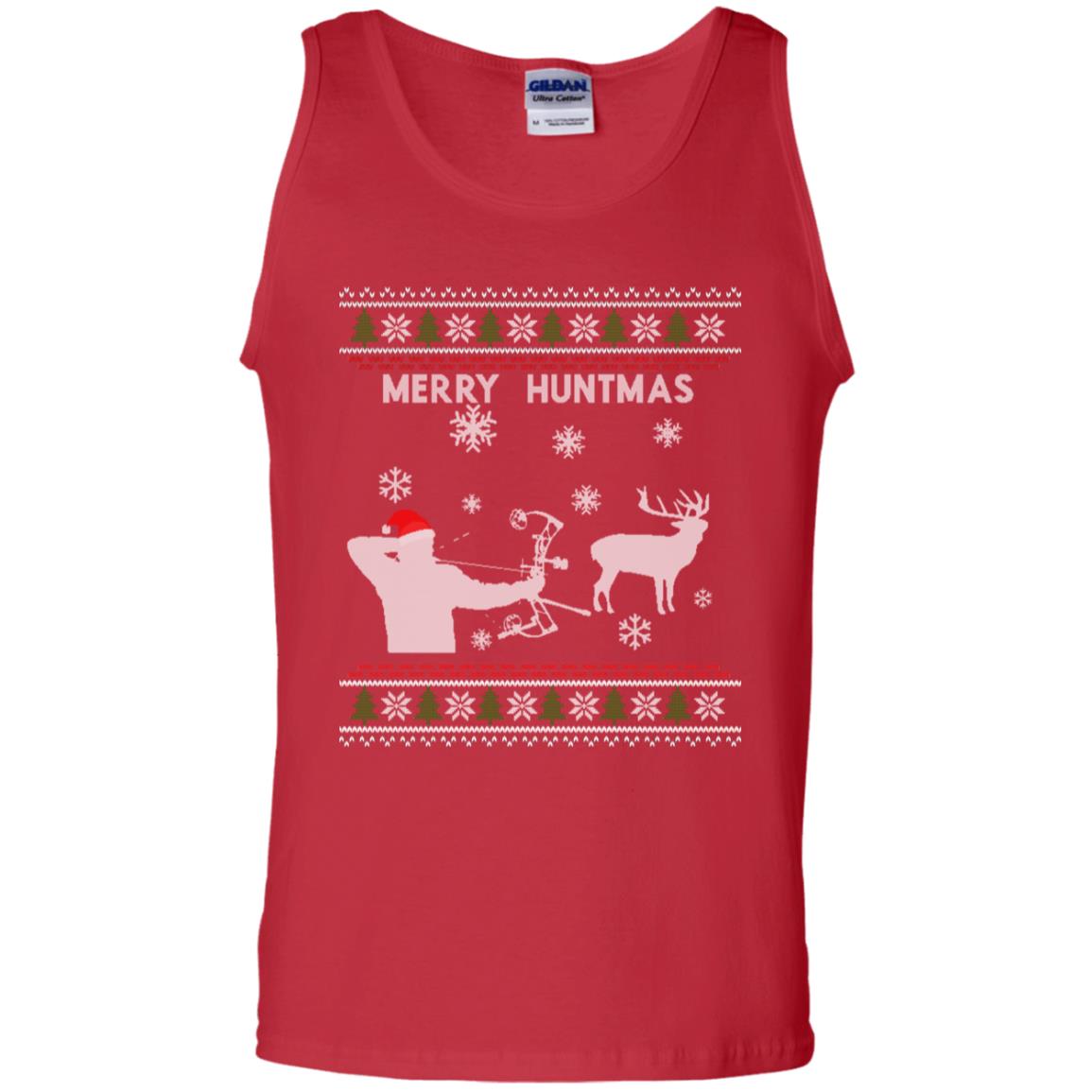 Hunting Christmas X-mas Gift Shirt For Mens Red