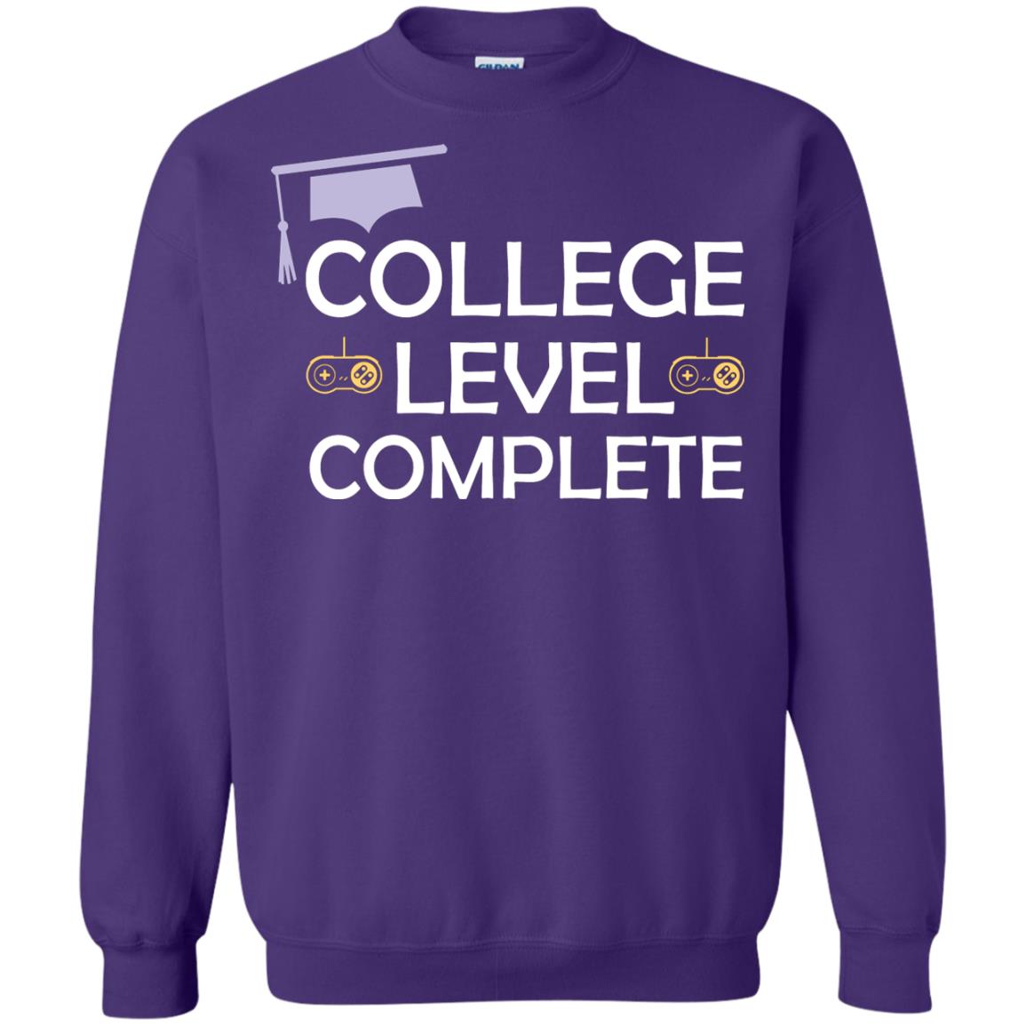 College Level Complete Funny College Graduation Shirt Purple