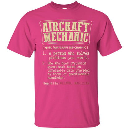 Aircraft Mechanic A Person Who Solves Problem You Cant One Who Does Precision Guess Work Based On Unreliable Data Provided By Those Of Questionable Knowledge Heliconia