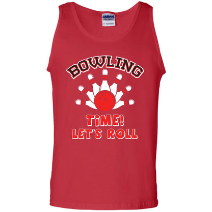 Bowling Lover T-shirt Time Let’s Roll Red