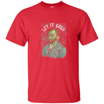 Artist T-shirt Vincent Van Let It Gogh Red