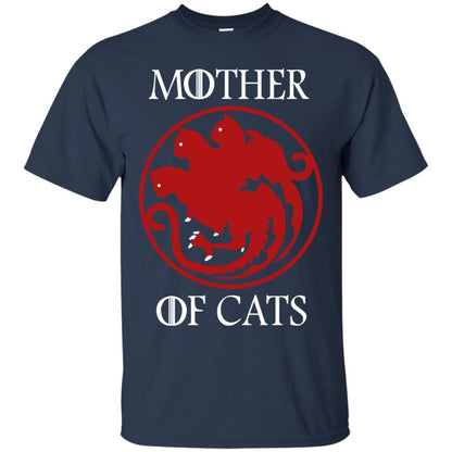 Mother Of Cats Cat Lover Shirt Navy