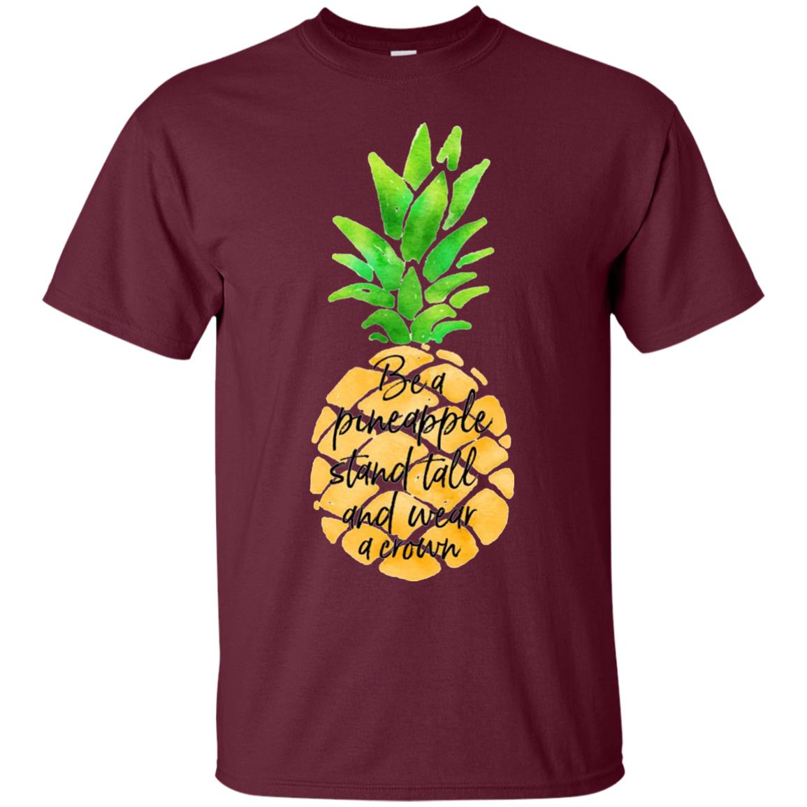 Funny Pineapple T-shirt Maroon