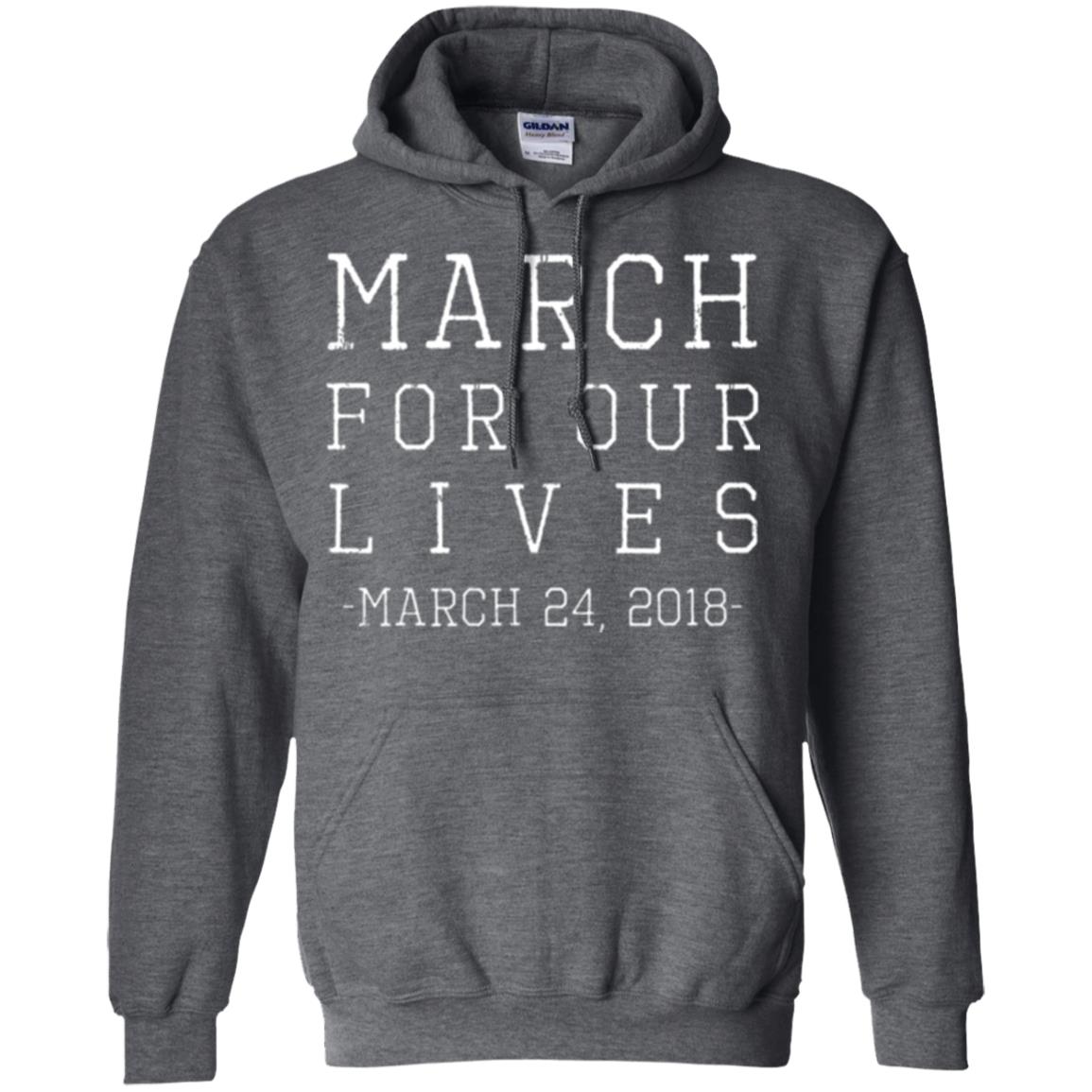 March For Our Lives March 24 2018 Anti Gun T-shirt Dark Heather