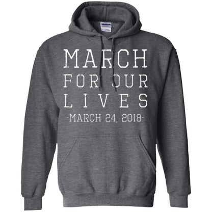 March For Our Lives March 24 2018 Anti Gun T-shirt Dark Heather