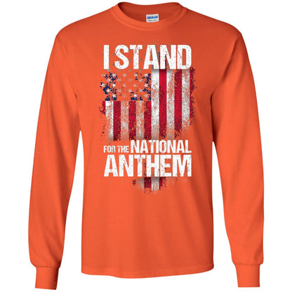 I Stand For The National Anthem T-shirt Orange