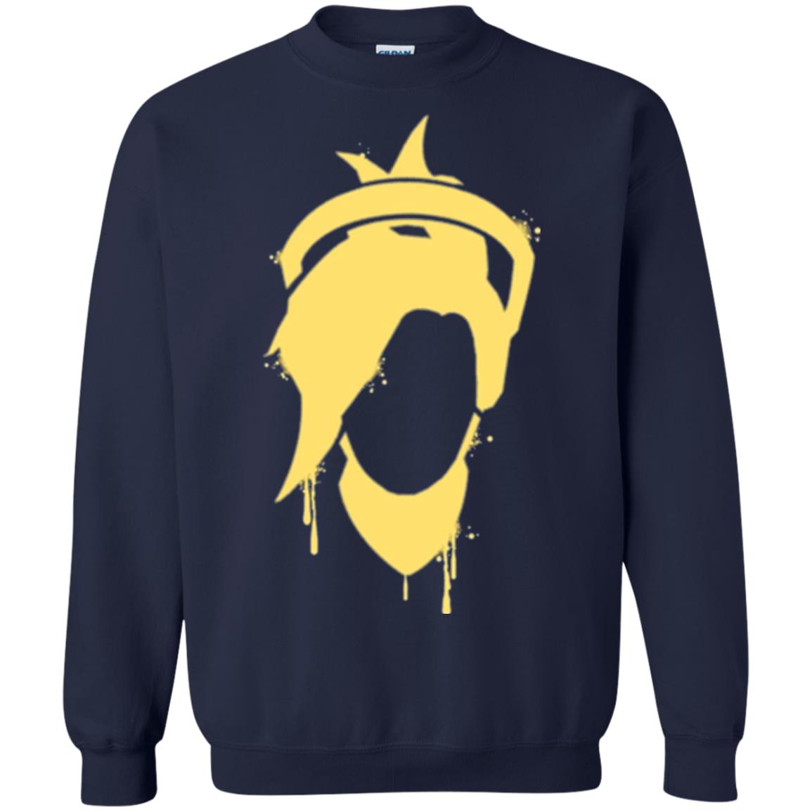 Overwatch Mercy Icon Spray T-shirt Navy