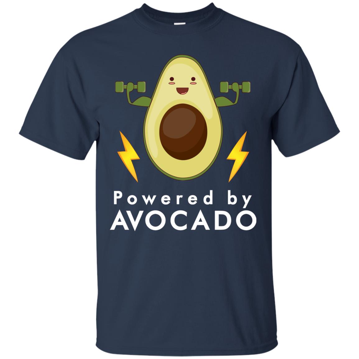 Powered By Avocado Fitness Shirt Navy