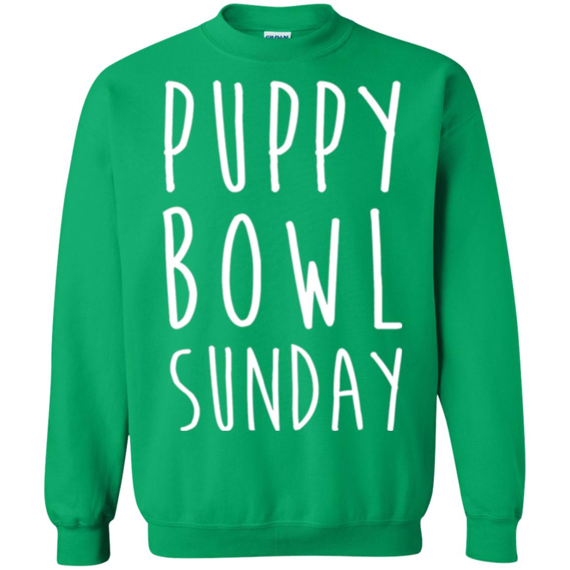 Football Dog Lover T-shirt Puppy Bowl Sunday T-shirt Irish Green