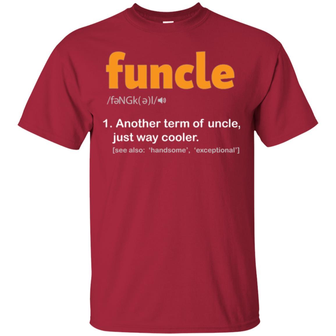 Funcle Definition T-shirt Funny Uncle Jokes Cardinal
