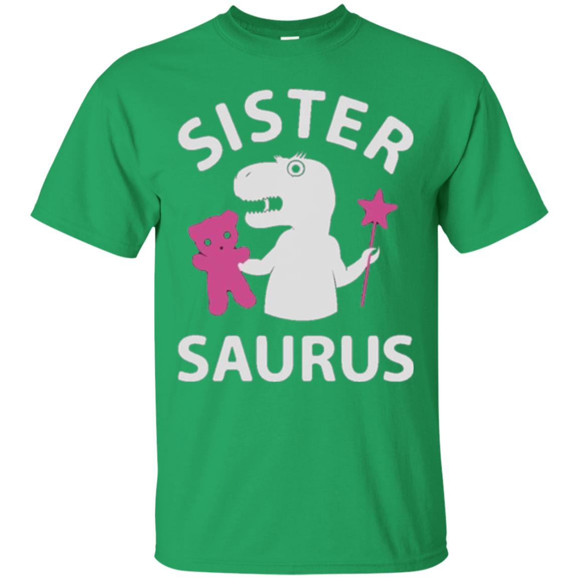 Teestars Sister Saurus T-shirt Irish Green