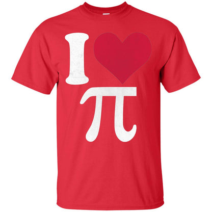I Love Pi Vintage Retro Pi Day T-shirt Red