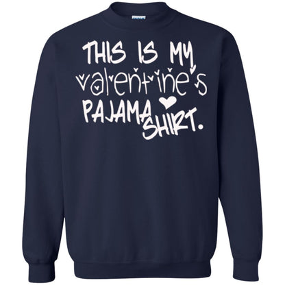 Valentine_s Day T-shirt This Is My Valentines Pajama Shirt Navy